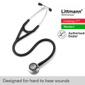 Littmann Cardiology IV Stethoscope, Black Tube, 6152