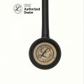 3M Littmann Master Cardiology Stethoscope, Brass-Finish Chestpiece , Black Tube 2175