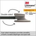 3MLittmann Lightweight II S.E. Stethoscope, Black Tube 2450
