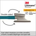 3M Littmann Lightweight II S.E. Stethoscope, Caribbean Blue Tube 2452