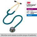 3M Littmann Classic III Stethoscope, Rainbow-Finish, Caribbean Blue Tube, 5807