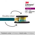 3M Littmann Classic III Stethoscope, Rainbow-Finish, Caribbean Blue Tube, 5807