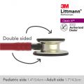 3M Littmann Classic III Stethoscope, Champagne Chestpiece, Burgundy Tube, 5864