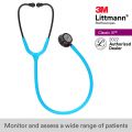 3M Littmann  Classic III Monitoring Stethoscope, Smoke Chestpiece, Turquoise Tube, Pink Stem and Smoke Headset, 5872