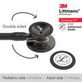 3M Littmann Cardiology IV Stethoscope, Black Tube, Smoke-Finish Chestpiece, Stem and Headset, Special Edition, 6162