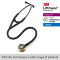 3M Littmann Cardiology IV Stethoscope, Black Tube, Brass-Finish Chestpiece, Stem and Headset, Special Edition, 6164