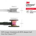 3M Littmann Cardiology IV Stethoscope, Black tube, Rainbow-Finish Chestpiece, Special Edition, 6165