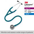 3M Littmann Cardiology IV Stethoscope, Mirror Finish Chestpiece, Caribbean Blue Tube, 6169