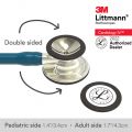 3M Littmann Cardiology IV Stethoscope, Mirror Finish Chestpiece, Caribbean Blue Tube, 6169