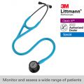 3M™ Littmann® Cardiology IV Stethoscope, Turquoise Tube, Smoke-Finish Chestpiece, Stem and Headset, Special Edition, 27 Inch, 6171