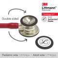 3M Littmann Cardiology IV Stethoscope, Burgundy with Champagne Accents and Champagne Chestpiece, 6176