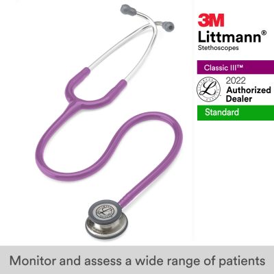 3M Littmann Classic III Stethoscope, Lavender Tube, 27, inch, 5832