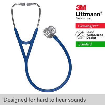 3M Littmann Cardiology IV Stethoscope, Navy Blue Tube, 6154