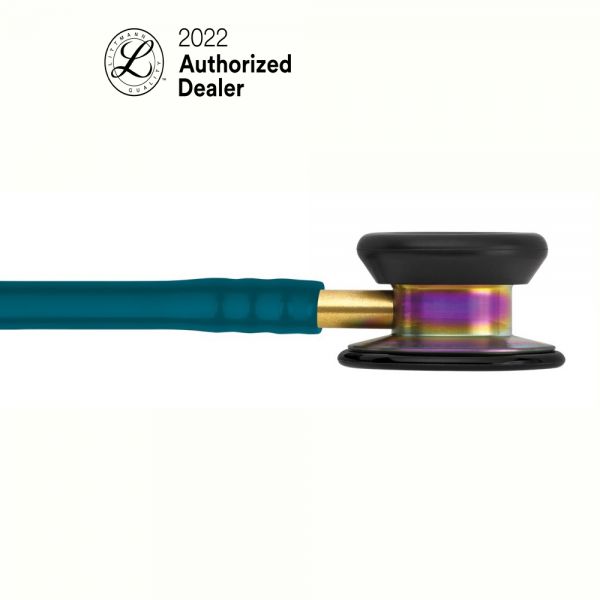 3M Littmann Classic II Pediatric Stethoscope, Rainbow Finish Caribbean Blue Tube, 2153