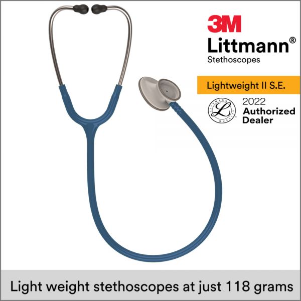 3M Littmann Lightweight II S.E. Stethoscope, Caribbean Blue Tube 2452