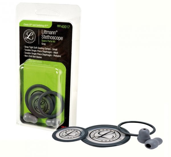3M Littmann Stethoscope SparePart Kit Cardio IV & Classic III Grey 40017