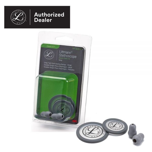 3M Littmann Stethoscope SparePart Kit Cardio IV & Classic III Grey 40017