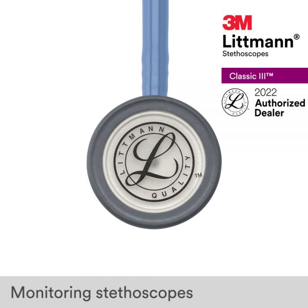 3M Littmann Classic III Stethoscope, Ceil Blue Tube, 5630