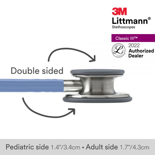 3M Littmann Classic III Stethoscope, Ceil Blue Tube, 5630
